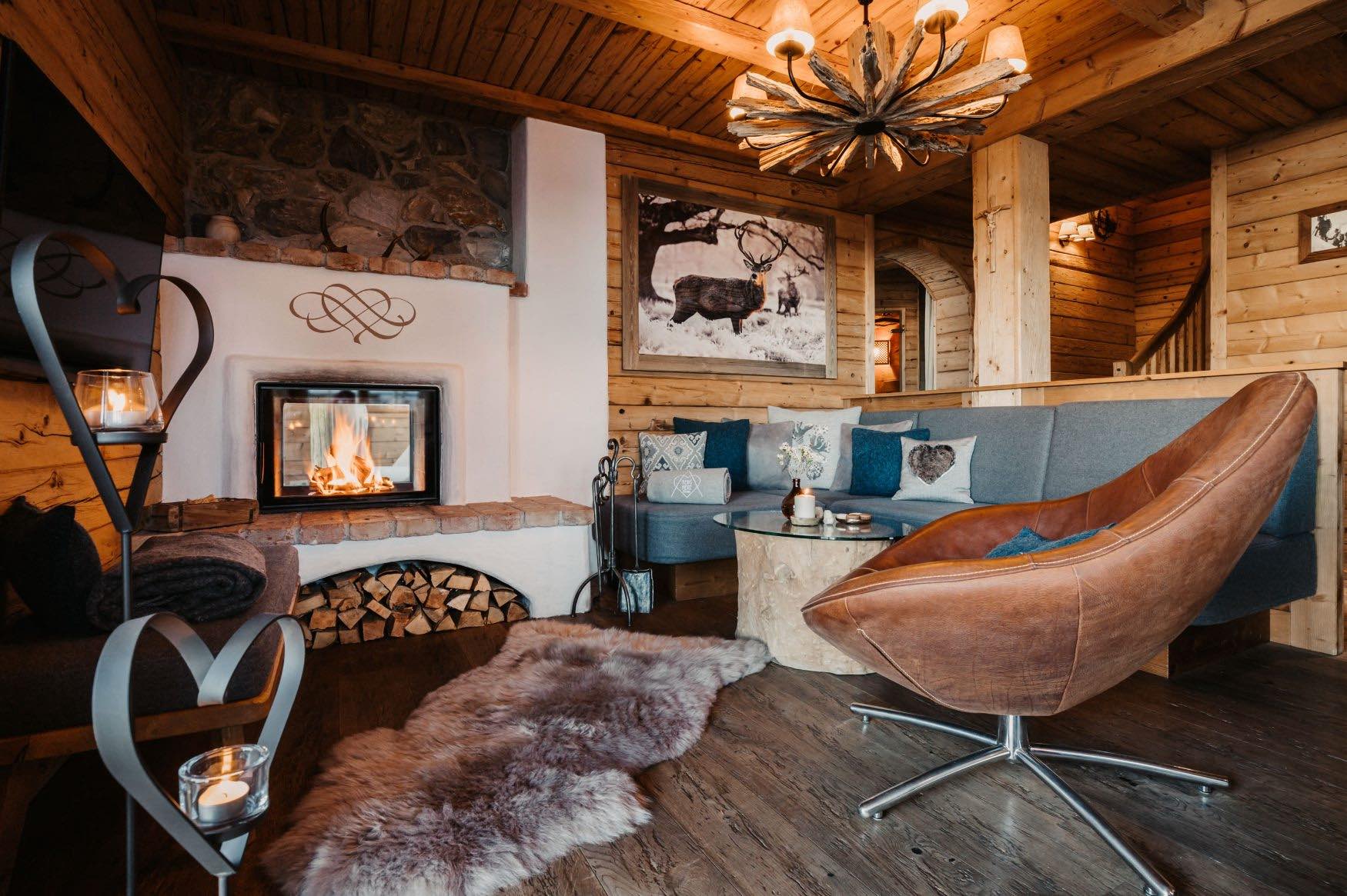 Bergchalet mieten - traumhafte Lage direkt in den Bergen in Österreich - Chalet für 4 - 9 Personen mit Kamin - Sauna und Whirlpool