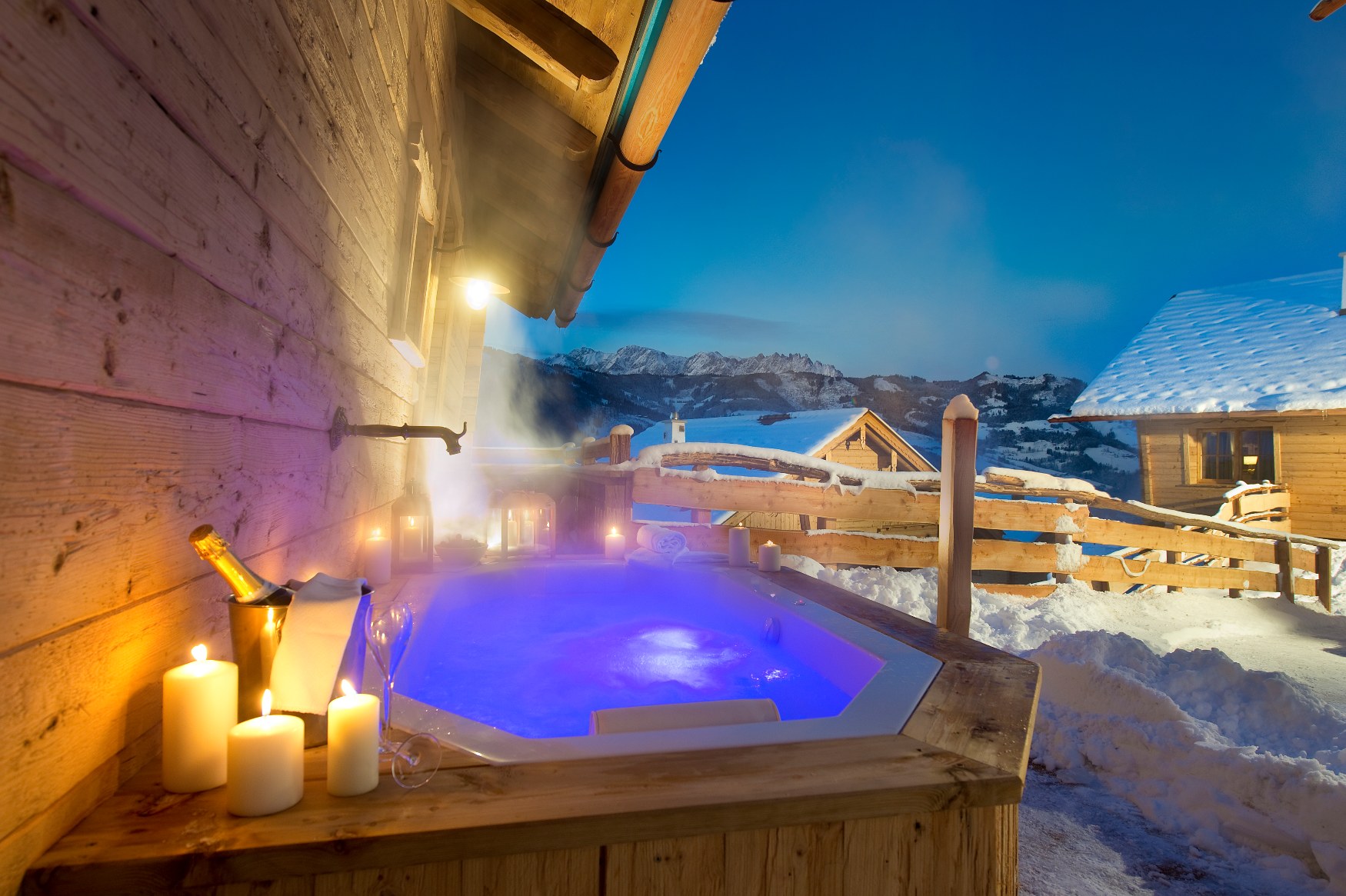 Chalet mit Whirlpool mieten - traumhafte Chalets in Österreich