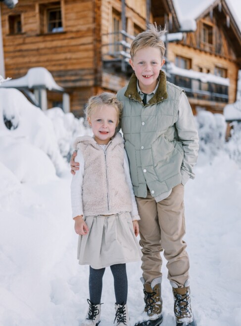 Familienurlaub in Österreich im Chaletdorf BERGHERZ im Winter mit einzigartigem Blick in die Berge - traumhafte Lage der 11 Luxus-Chalet