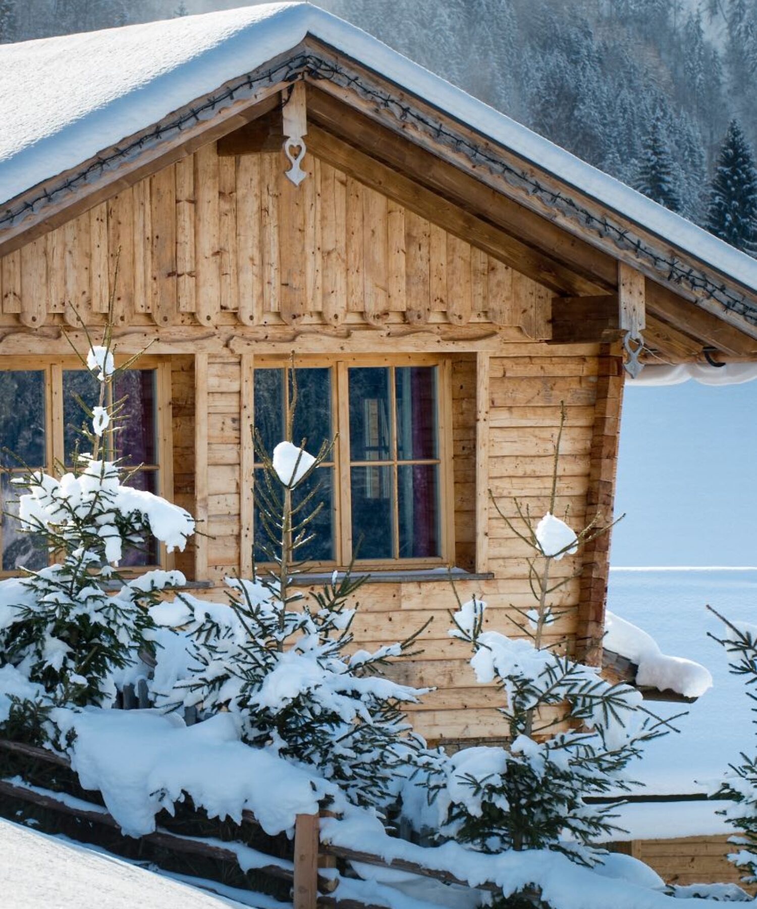 Kuschel-Chalet in Österreich mieten - Romantikurlaub in den Bergen - traumhafte Lage der Chalets