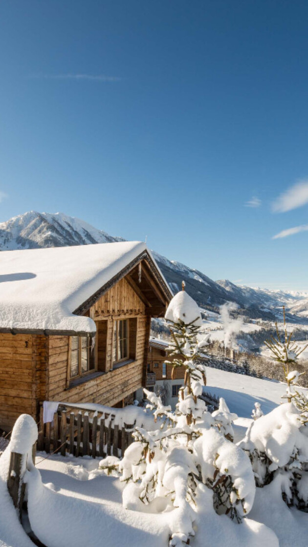 Kuschel-Chalet in Österreich mieten - Romantisches Chalet für 2 Personen - traumhafte Lage direkt im Skigebiet