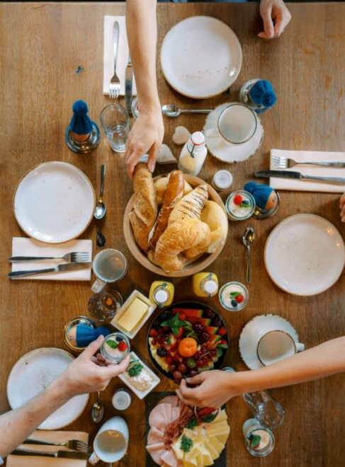 Frühstück im Chaletdorf BERGHERZ
