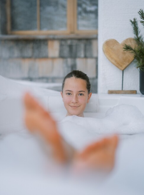 Whirlpool im Chaletdorf BERGHERZ